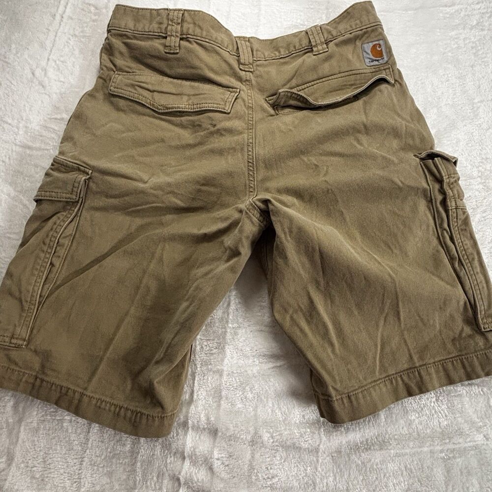 Carhartt Men's Force Relaxed Fit Ripstop Cargo Work Shots Size 32 Tan Bangladesh - Picture 3 of 15
